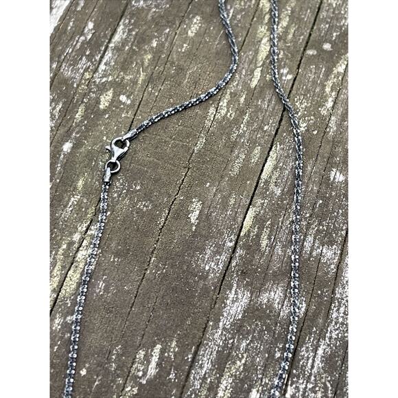 Raw Amethyst Sterling Silver Necklace Pendant 925 Druzy - Picture 5 of 16